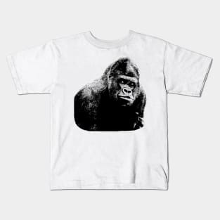 gorilla, silverback, ape, monkey, primate, wild, animal, wild animal, wildlife, wildlife, animal world Kids T-Shirt